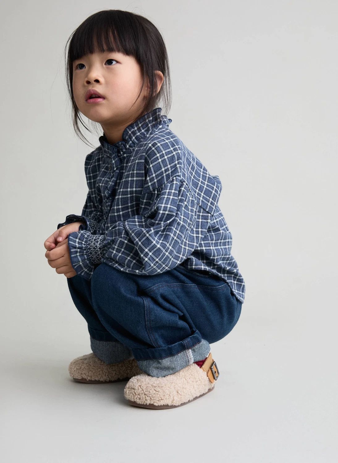 Blouse Tartan | Bleu marine- Image produit n°2
