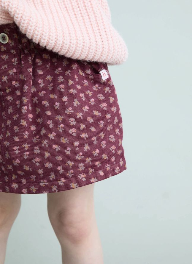Jupe Cottage Fleurie | Bordeaux