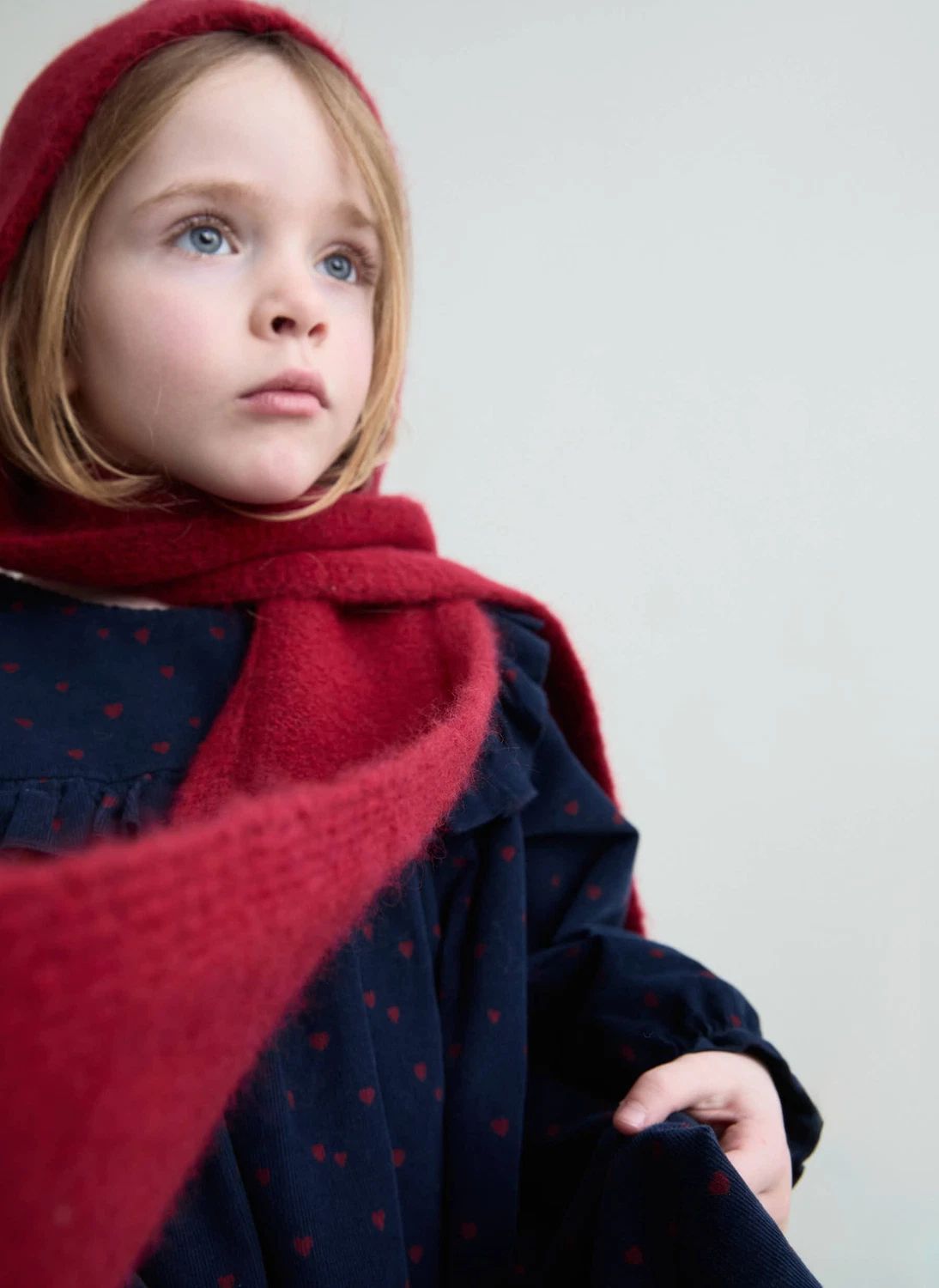 Robe Volants Mini Cœurs | Bleu marine- Image produit n°2
