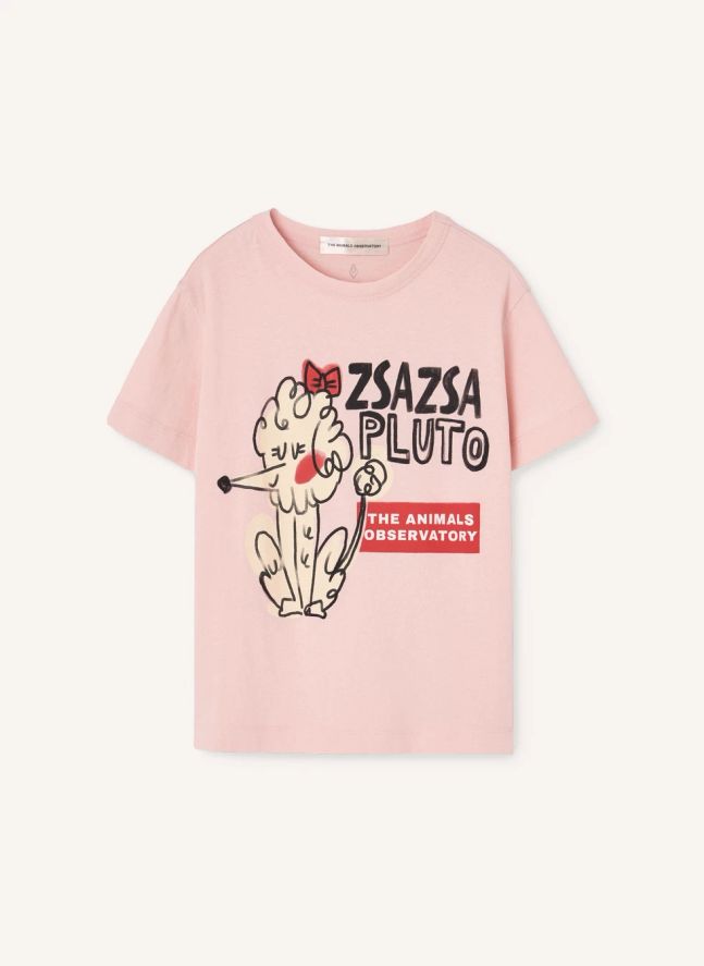T-shirt Rooster Zsazsa Pluto Coton Bio | Rose pâle