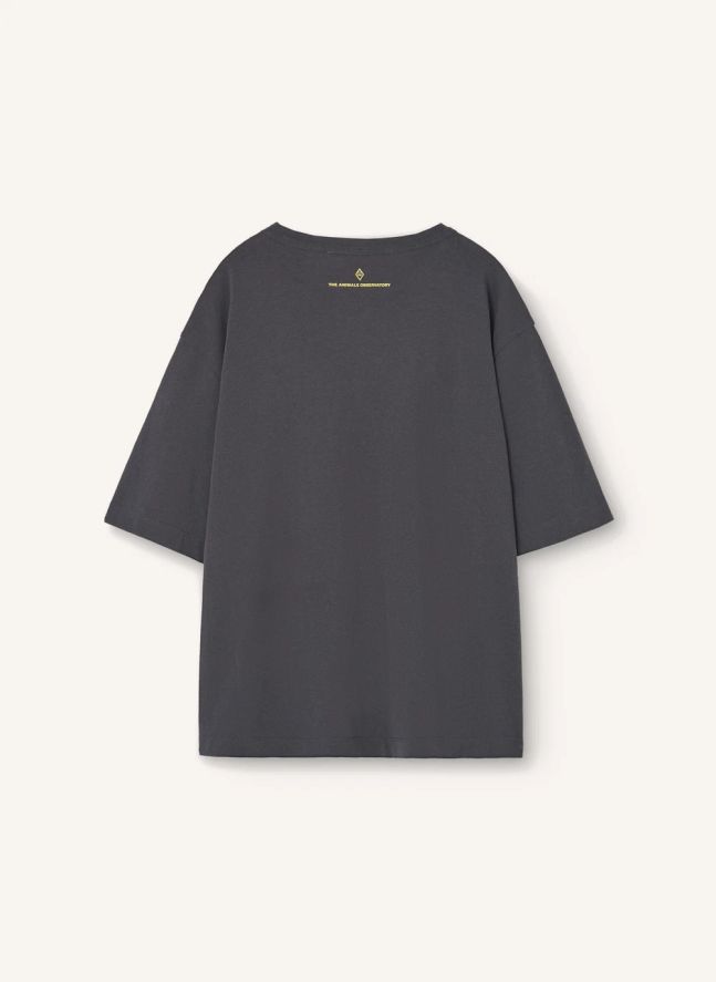 T-shirt Collie Balançoire Coton Bio | Gris anthracite