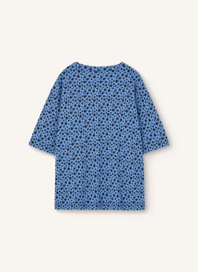T-shirt Collie Etoiles Coton Bio | Bleu