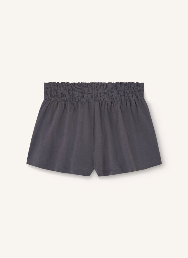 Short Ostrich Délavé Coton Bio | Gris anthracite