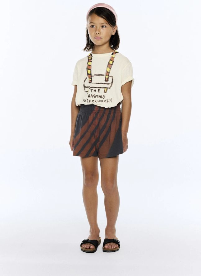 Short Ostrich Délavé Coton Bio | Gris anthracite