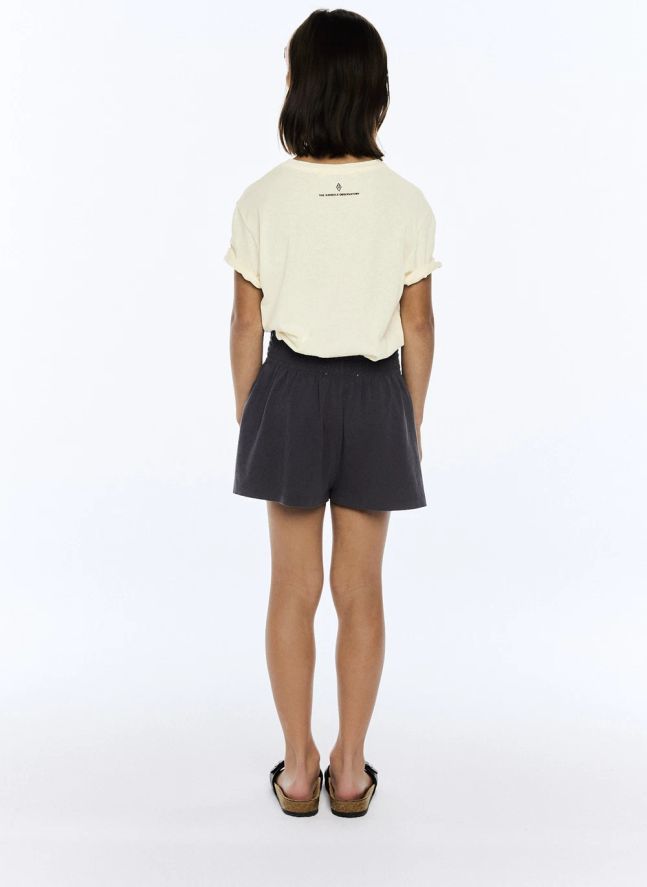 Short Ostrich Délavé Coton Bio | Gris anthracite