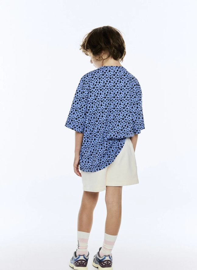 T-shirt Collie Etoiles Coton Bio | Bleu