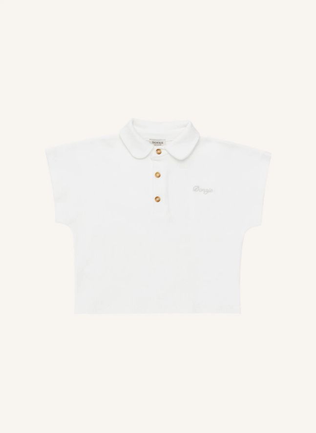 Top con cuello Claudine de Ivelle | Blanco