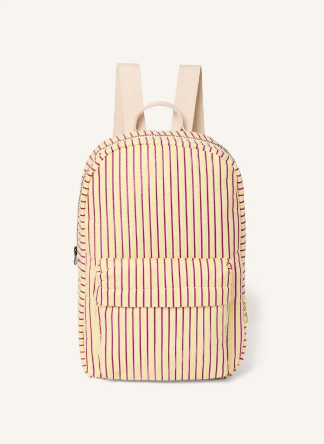 Sac à dos rayé | Jaune pâle