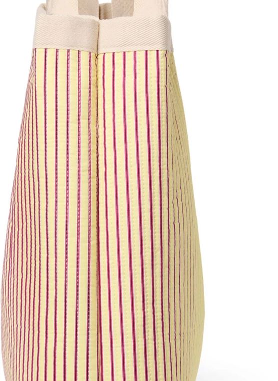 Sac de plage rayé | Jaune pâle