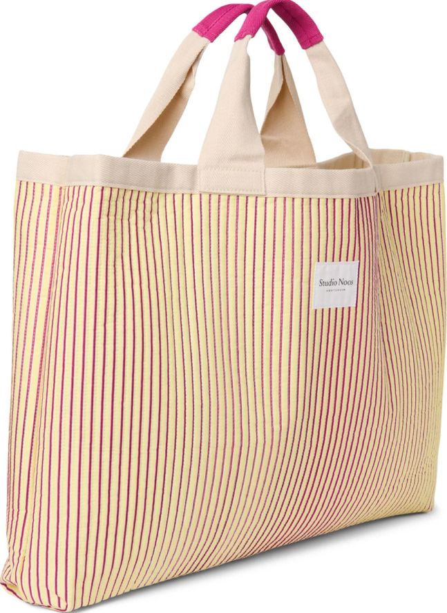 Sac de plage rayé | Jaune pâle
