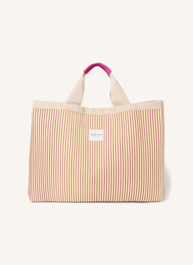 Sac de plage rayé | Jaune pâle