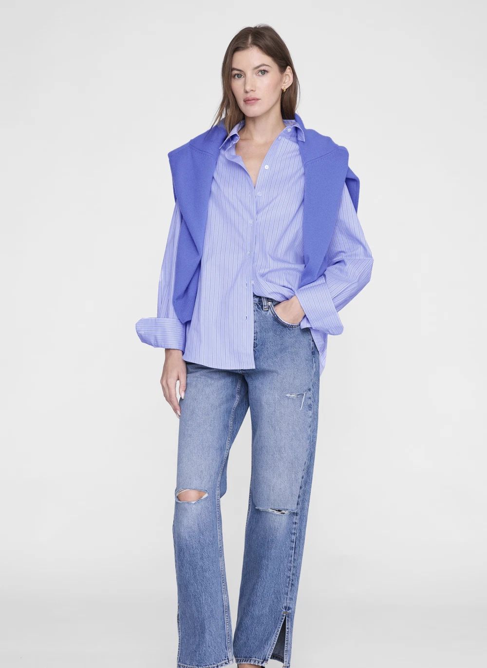 Chemise Rayures Essie | Bleu- Image produit n°1