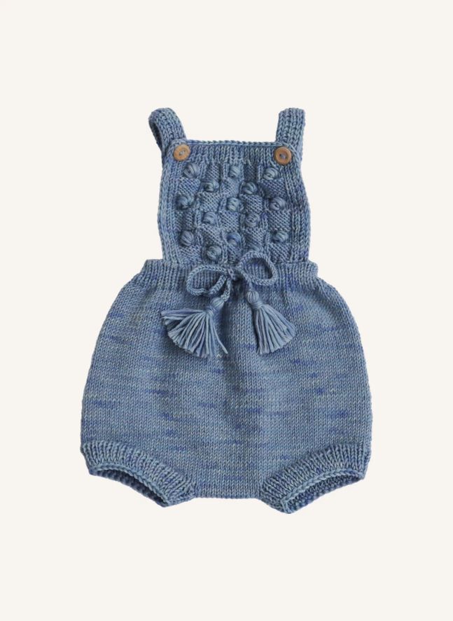 Barboteuse Ravena Laine Mérinos | Bleu ciel