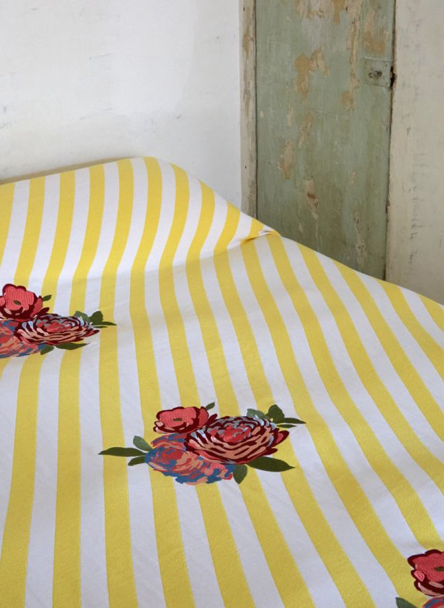 Couvre-lit Monastico, Lisa Corti x The Socialite Family  | Jaune
