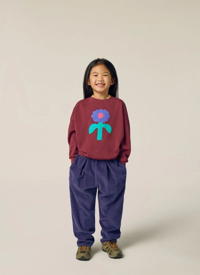 Sweat Fleur | Bordeaux