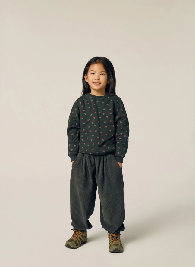 Sweat Fleuri | Gris anthracite