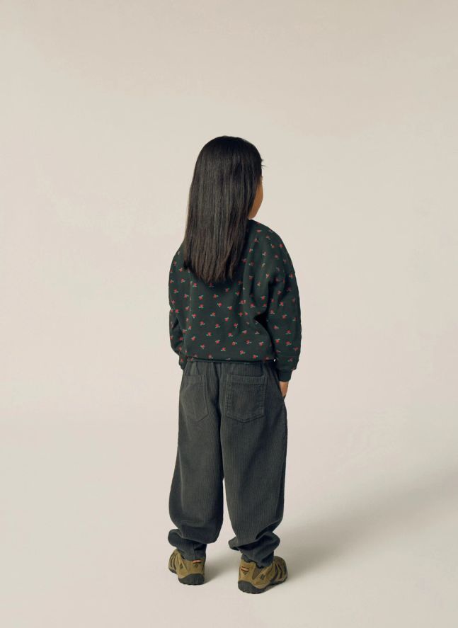 Sweat Fleuri | Gris anthracite