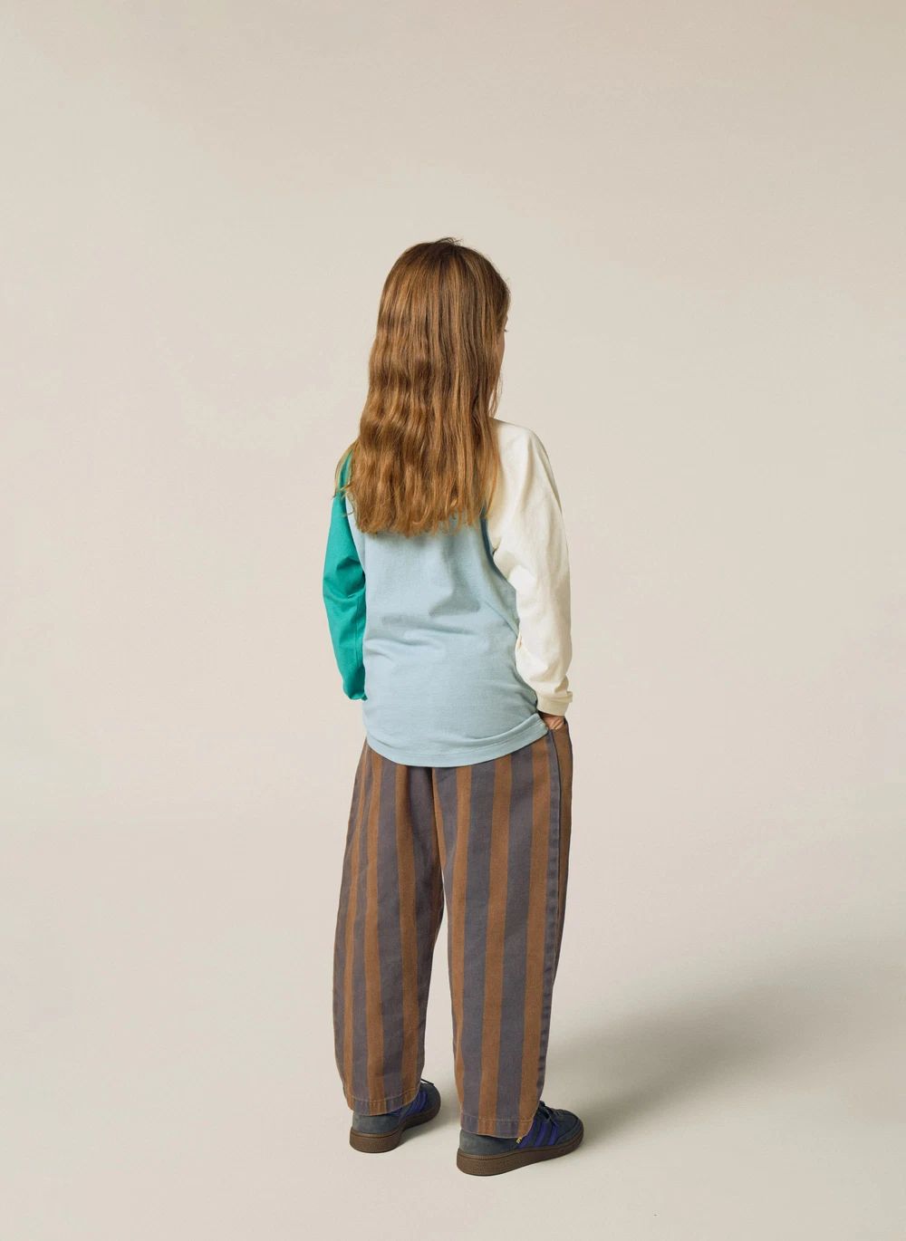 T-shirt Colorblock | Bleu ciel- Image produit n°2