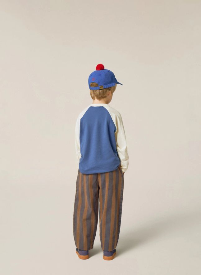 T-shirt Colorblock Smiley | Bleu