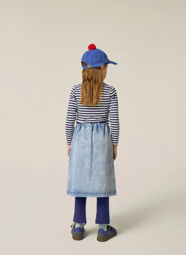 Col Roulé Rayé | Bleu