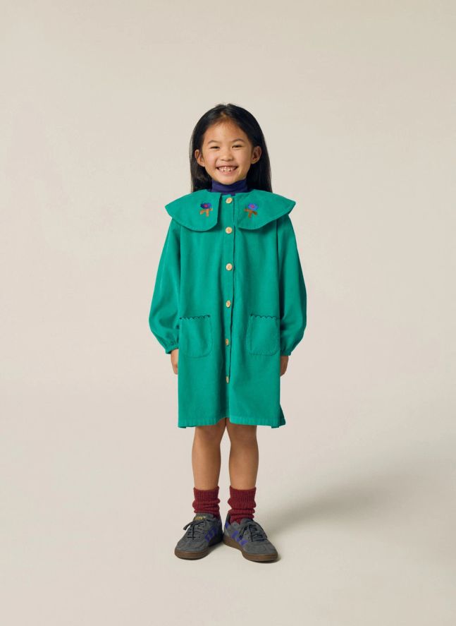 Robe Velours Côtelé | Turquoise