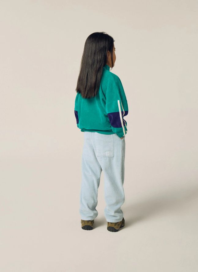 Pantalon Velours Côtelé | Bleu ciel