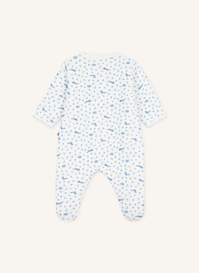 Pyjama Dors Bien Renards Tubique Coton Bio | Blanc