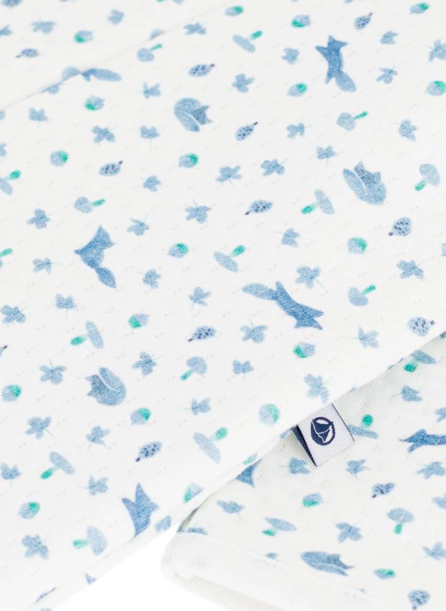Pyjama Dors Bien Renards Tubique Coton Bio | Blanc