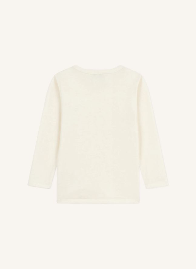 T-shirt Uni Laine | Ecru