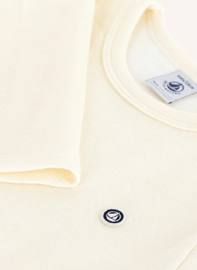 T-shirt Uni Laine | Ecru