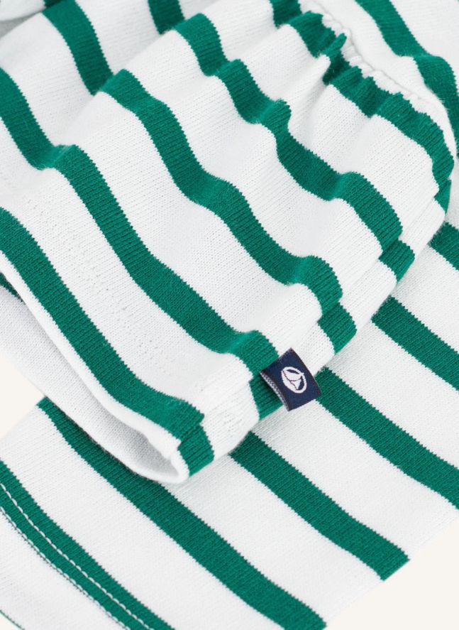 T-shirt Volants Marinière | Vert