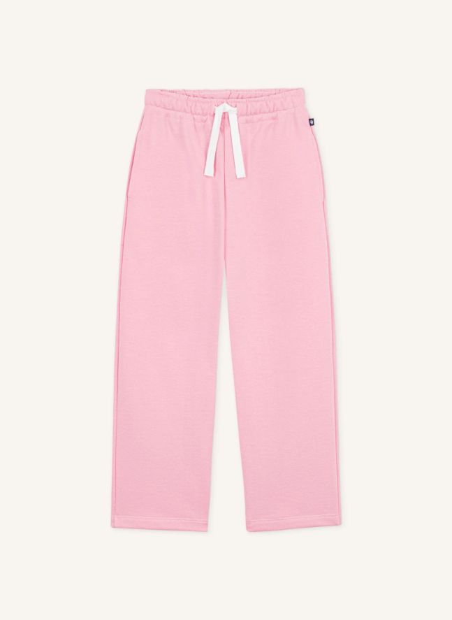 Jogger Droit Coton Bio | Rose