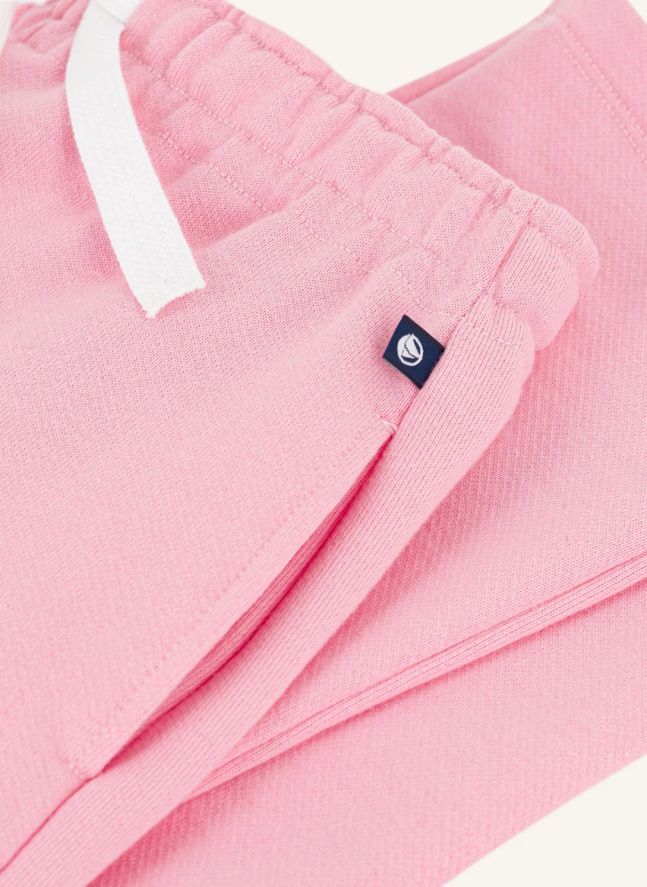Jogger Droit Coton Bio | Rose