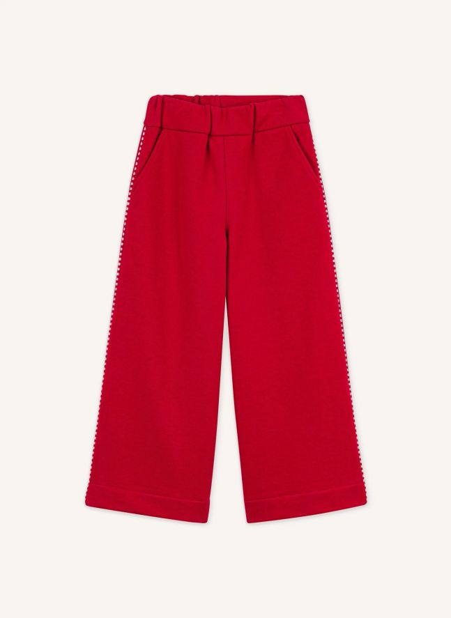 Jogger Ample Coton Bio | Rouge