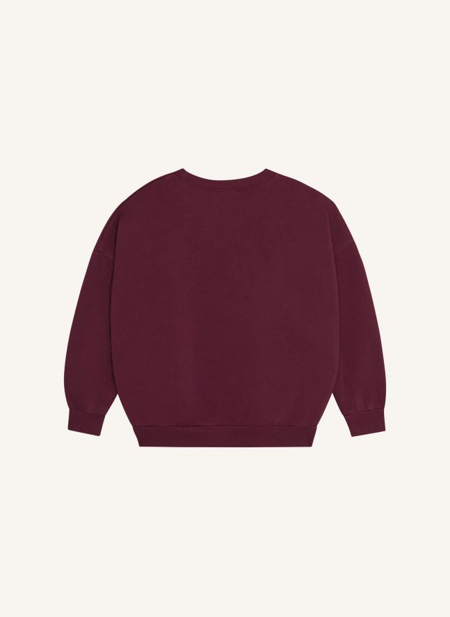 Sweat Fleur | Bordeaux