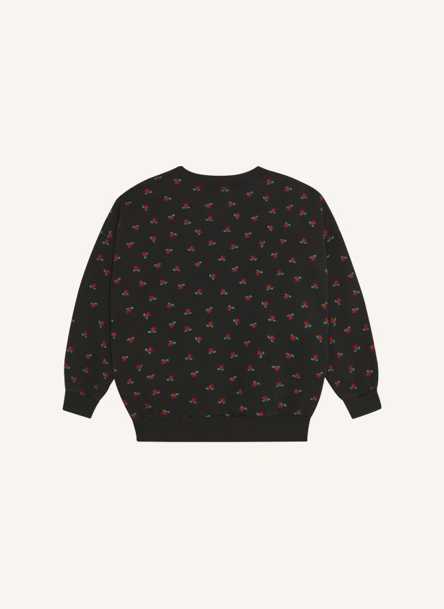 Sweat Fleuri | Gris anthracite