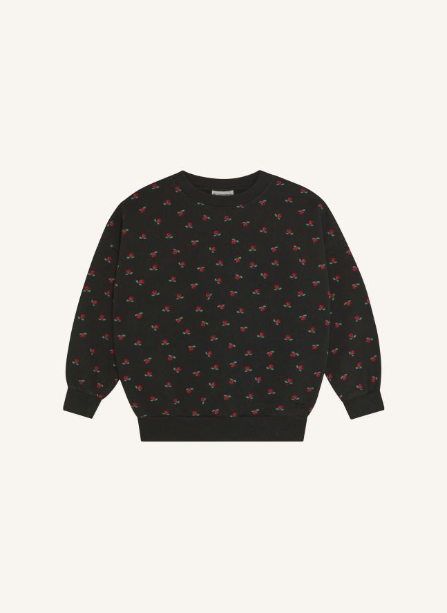 Sweat Fleuri | Gris anthracite