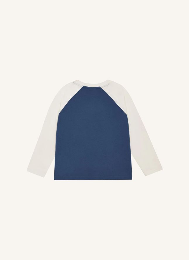 T-shirt Colorblock Smiley | Bleu