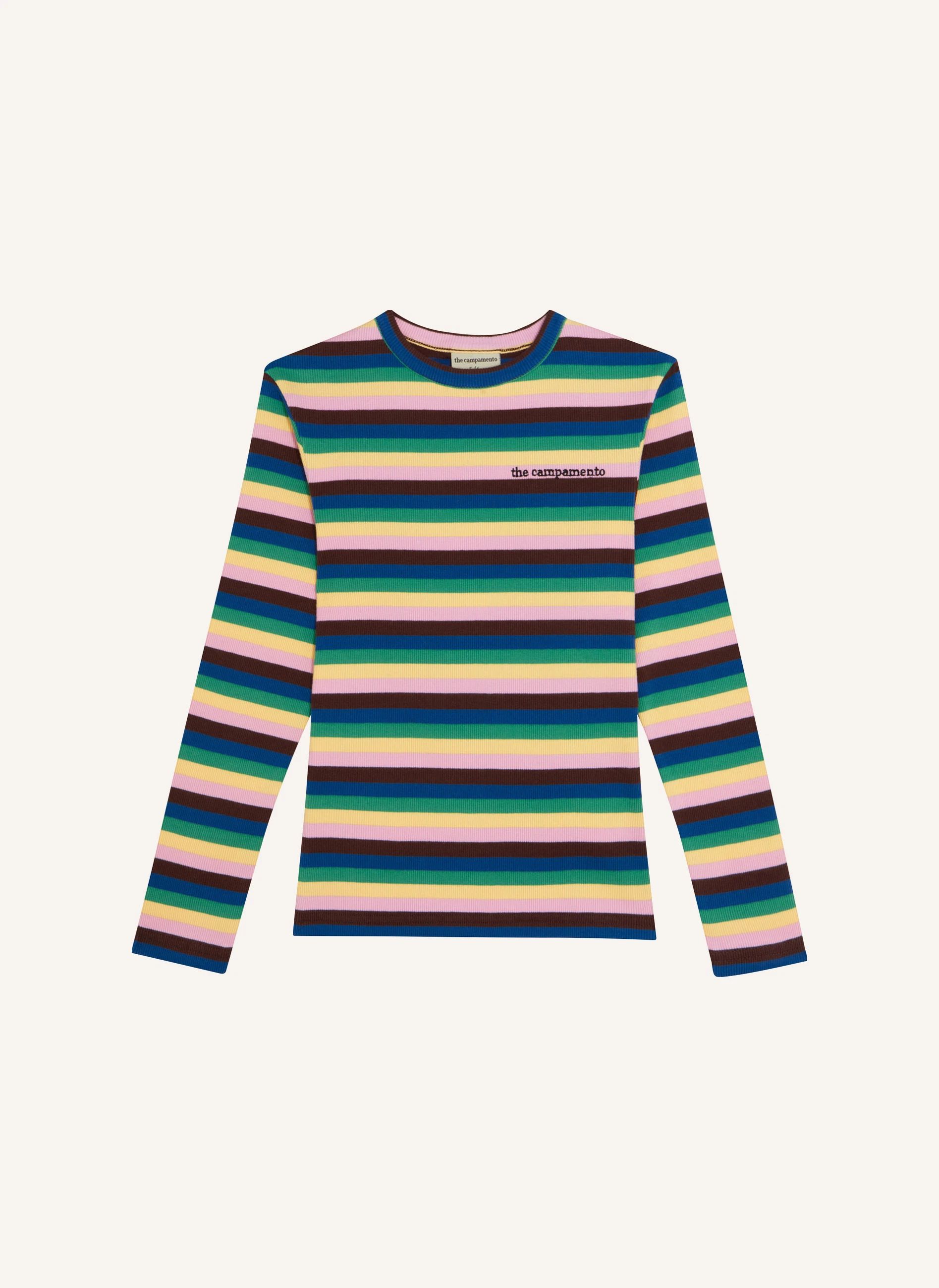 T-shirt Rayé | Vert- Image produit n°0