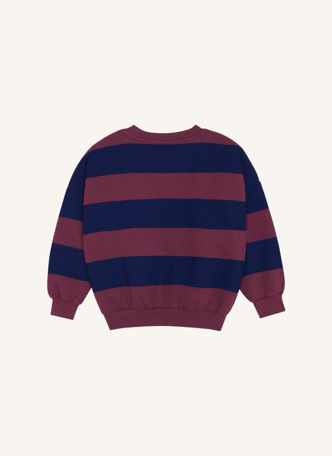 Sweat Rayé | Bordeaux
