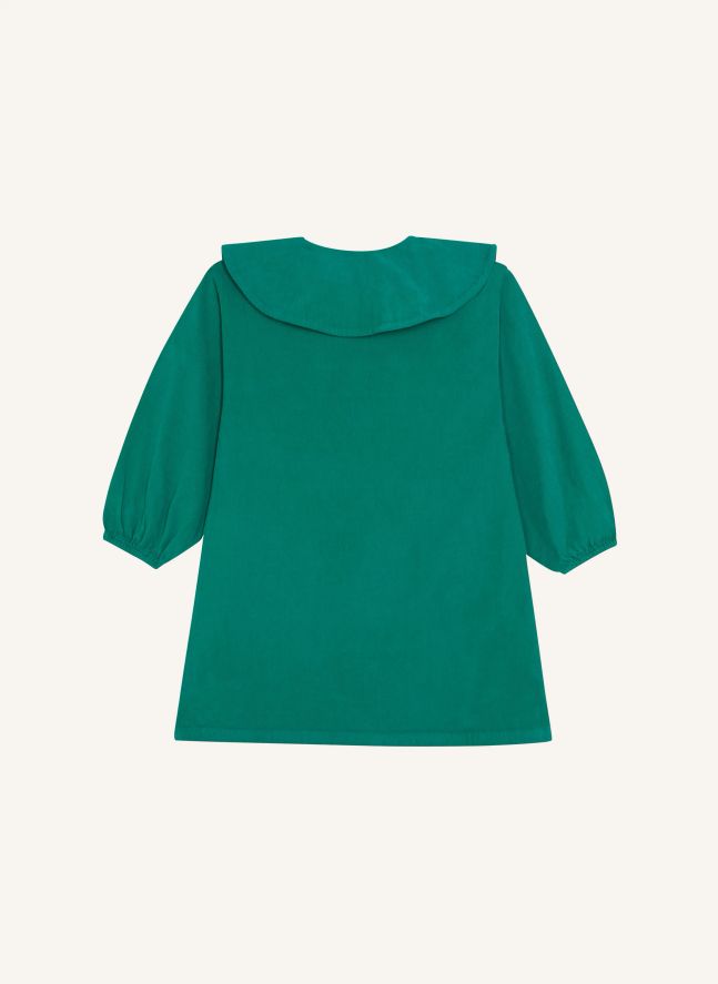 Robe Velours Côtelé | Turquoise
