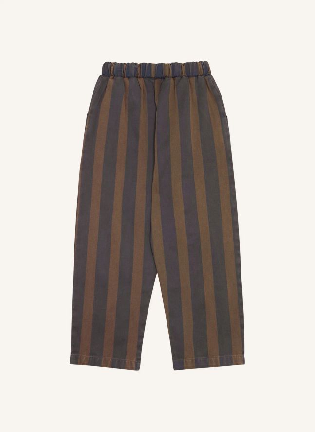 Pantalon Rayé | Marron