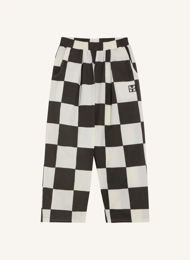Pantalon Damier | Ecru