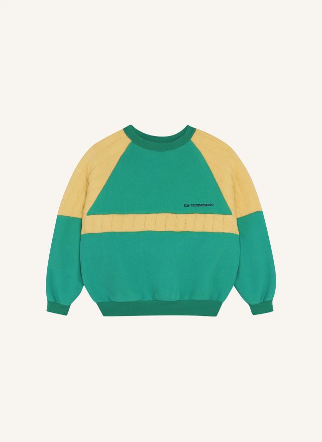Sweat Matelassé | Turquoise