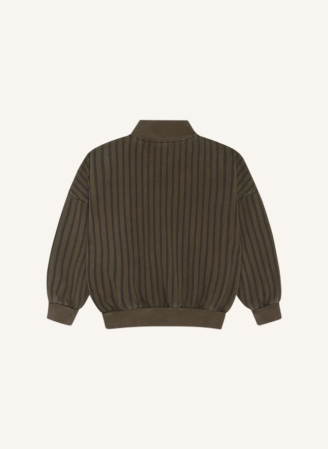 Sweat Zippé The Campamento Rayé | Kaki