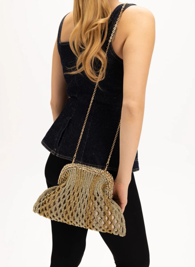 Sac Rahime Clutch | Doré