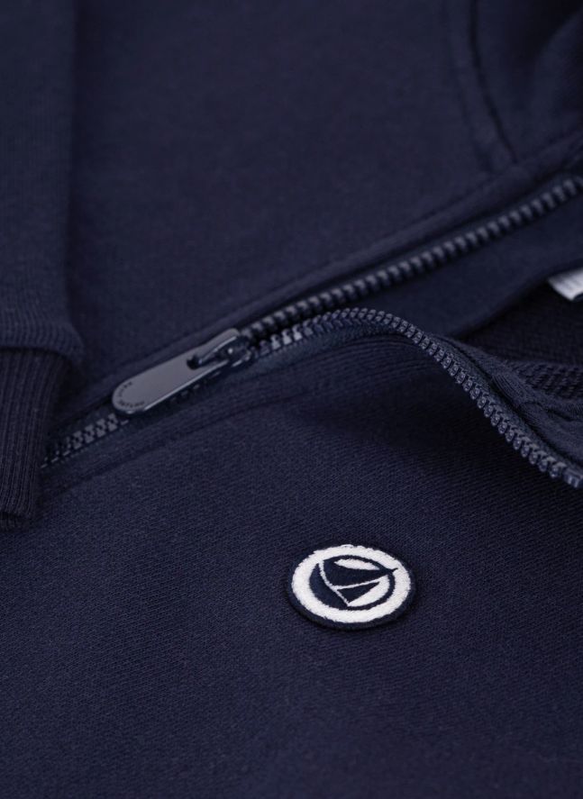 Sweat Zippé | Bleu marine