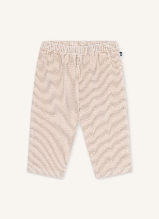 Pantalon Velours Côtelé Coton Bio | Beige