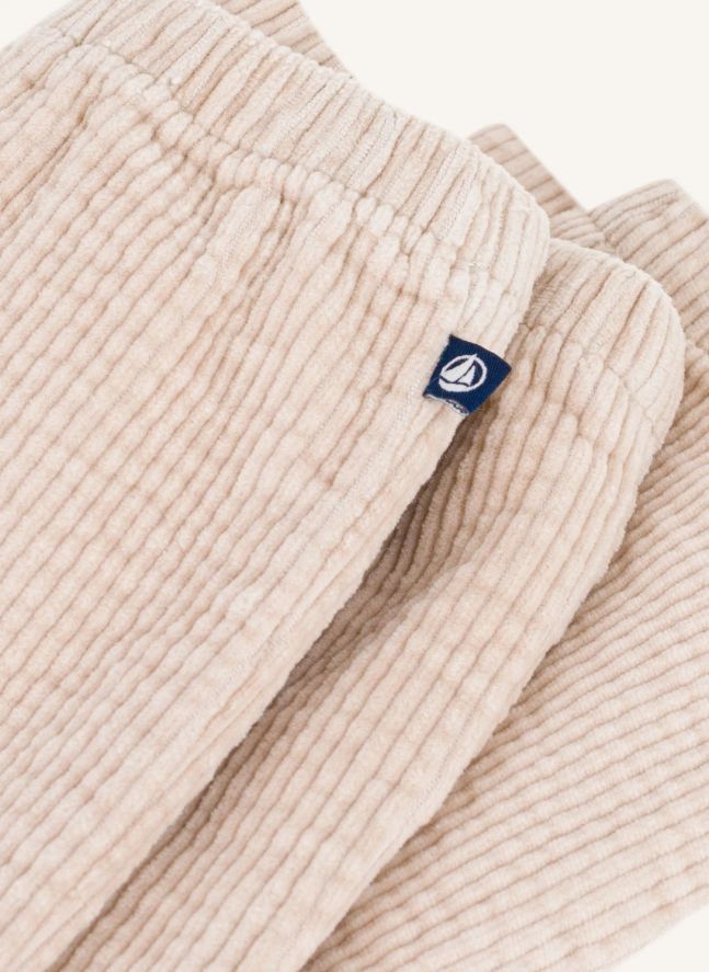 Pantalon Velours Côtelé Coton Bio | Beige