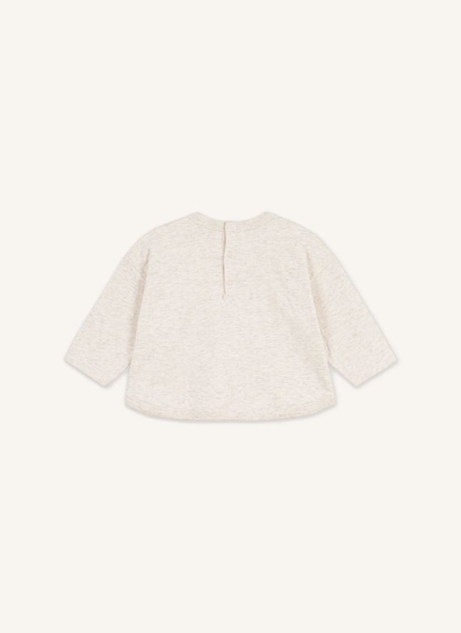 T-shirt En Plein Cœur Bébé | Beige chiné